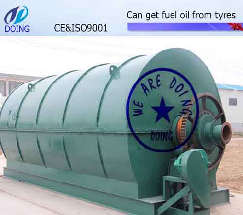 Convert waste tyre into fuel oil plant