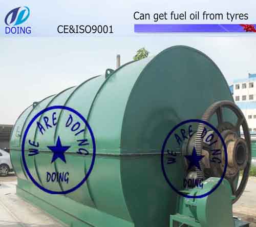 Convert tyre to oil recycling pyrolysis plant