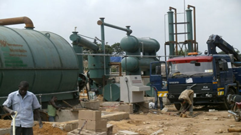 tyre to oil pyrolysis plant in Nigeria