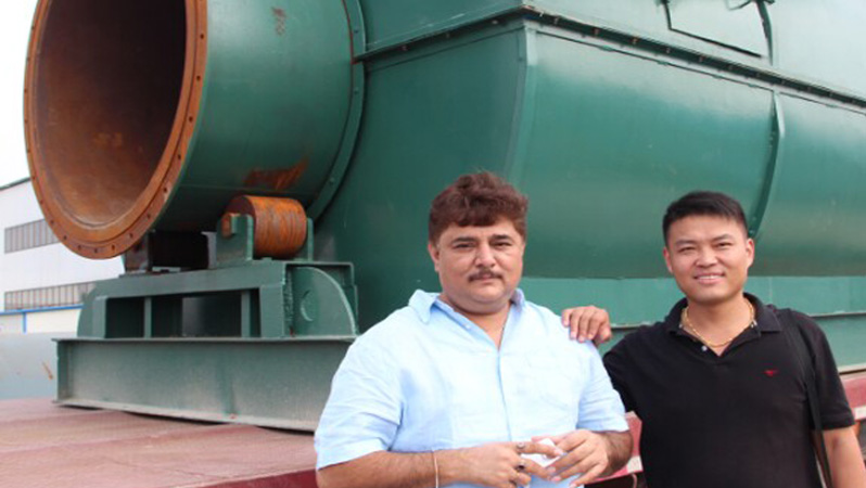 Waste tyre to fuel oil pyrolysis plant in India