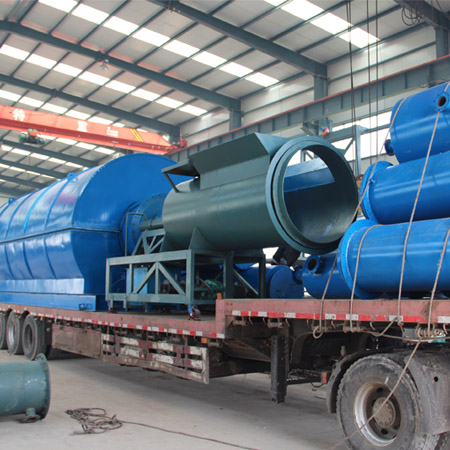 The 8T waste tyre pyrolysis plant
