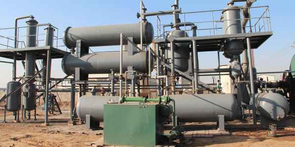 Vaccuum system of pyrolysis plant