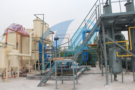 Mini motor oil recycling refinery plant