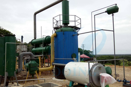 Used tyre oil to diesel fuel oil refining plant