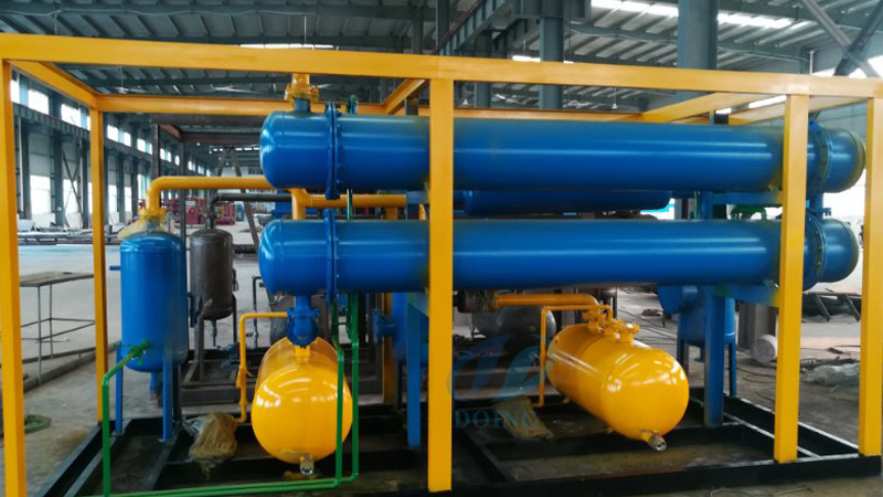 The waste rubber tyre pyrolysis plant will delivery to Tunisia