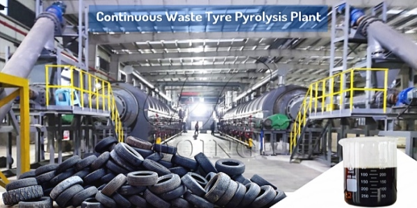 Fully continuous tyre pyrolysis system installed in China running video
