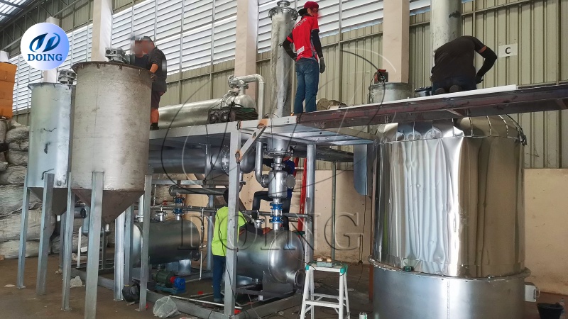 pyrolysis oil distillation plant in Thailand