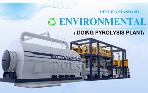 Scrap tire derived fuel pyrolysis plant