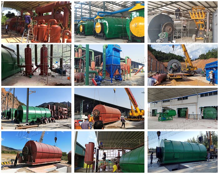 waste tire pyrolysis plant projects