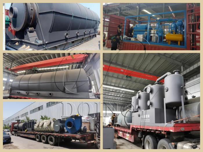 Some pyrolysis plants delivered to Brazil from DOING factory