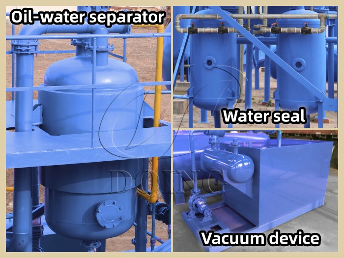 Safety devices of DOING waste plastic pyrolysis machines