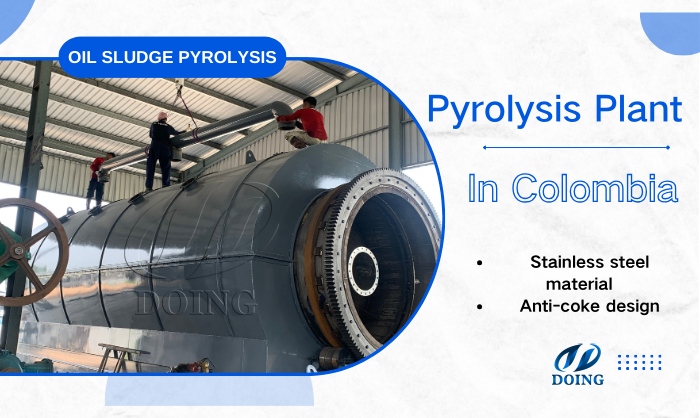 oil sludge pyrolysis units in Colombia