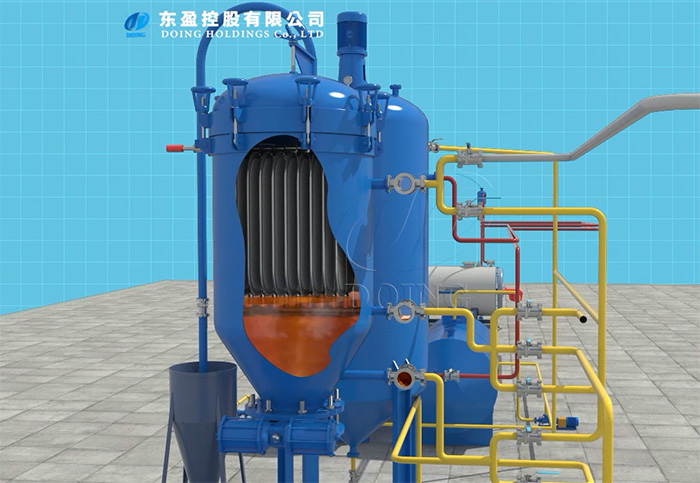 Further purification system of DOING waste oil distillation machine