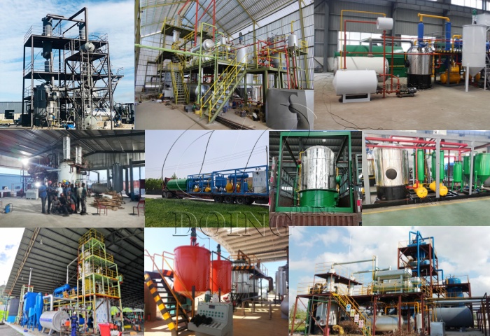 waste oil refinery plant projects