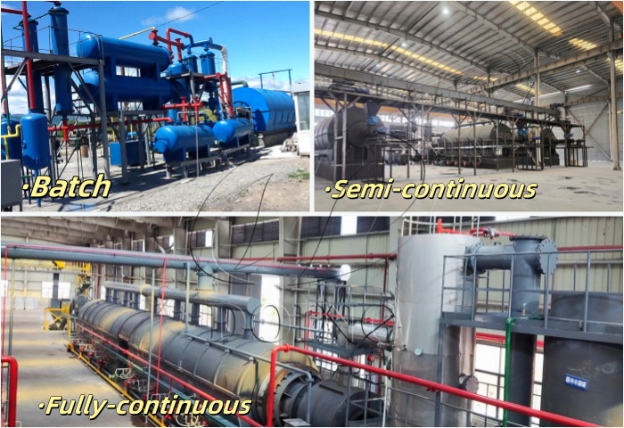 Three types of DOING waste plastic to fuel oil pyrolysis plant for sale