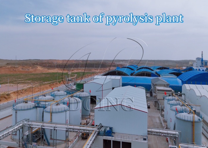 Storage tank of pyrolysis plant