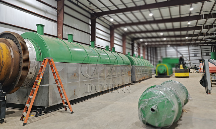 pyrolysis system production plant in USA