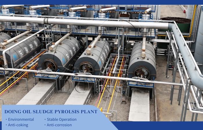 oil sludge waste pyrolysis plant project