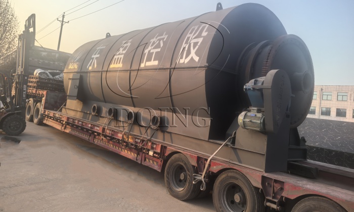 Shipment of DOING waste tire pyrolysis machine to Sri Lanka